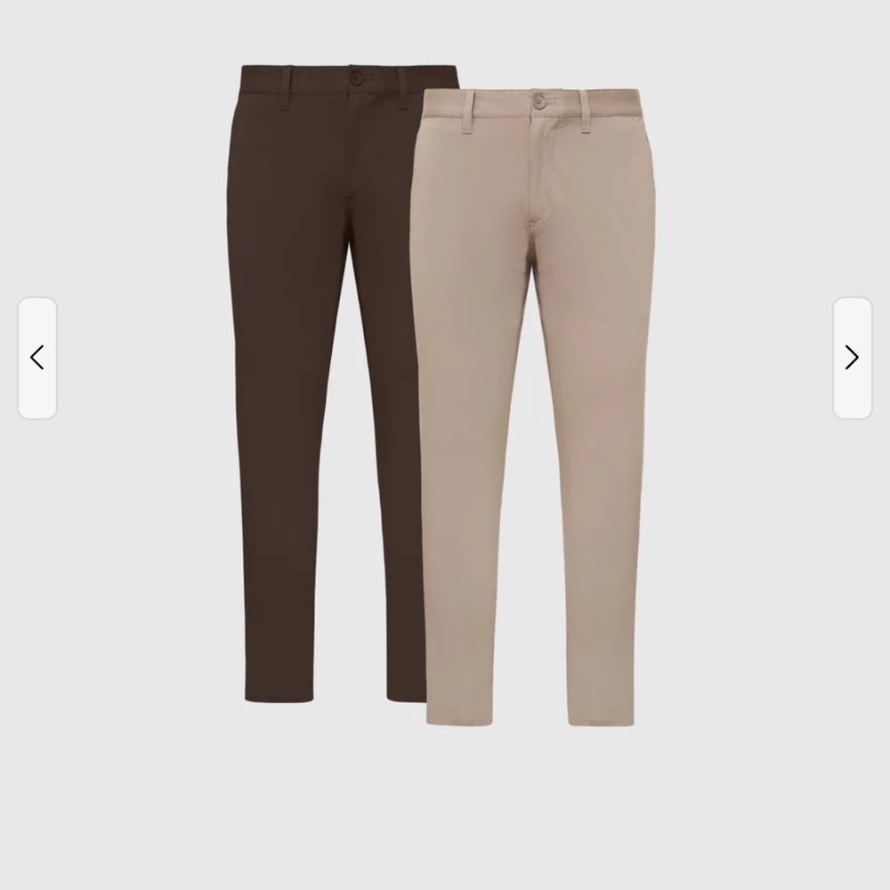 NWT True Classic Straight Brown and Tan Chinos